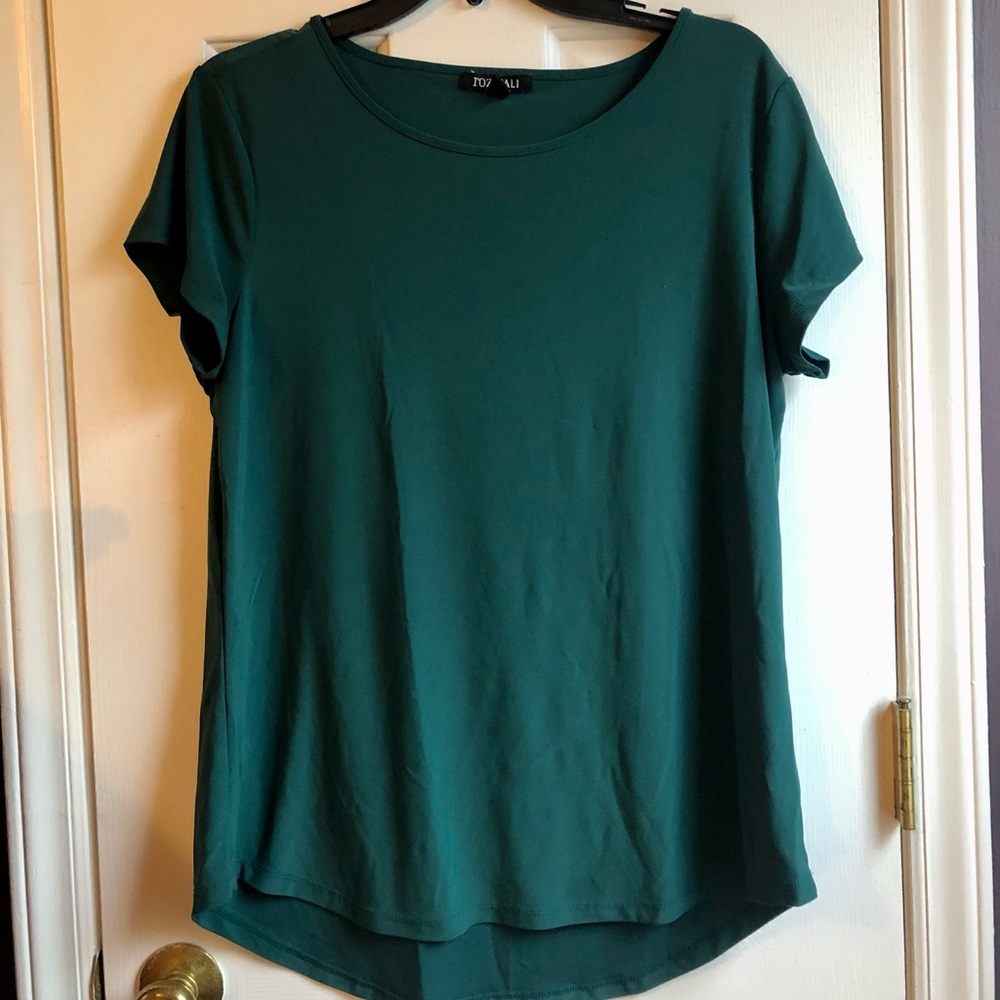 Dark green work blouse